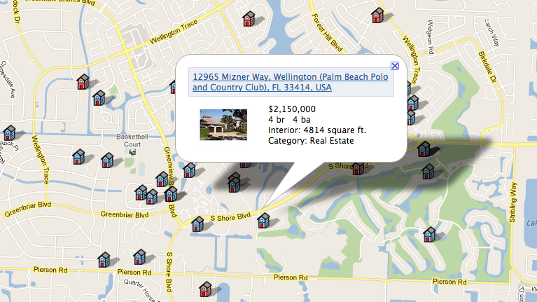 Map-based Real Estate Search Engine
