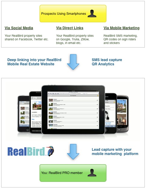 RealBird Mobile Real Estate Marketing Platform